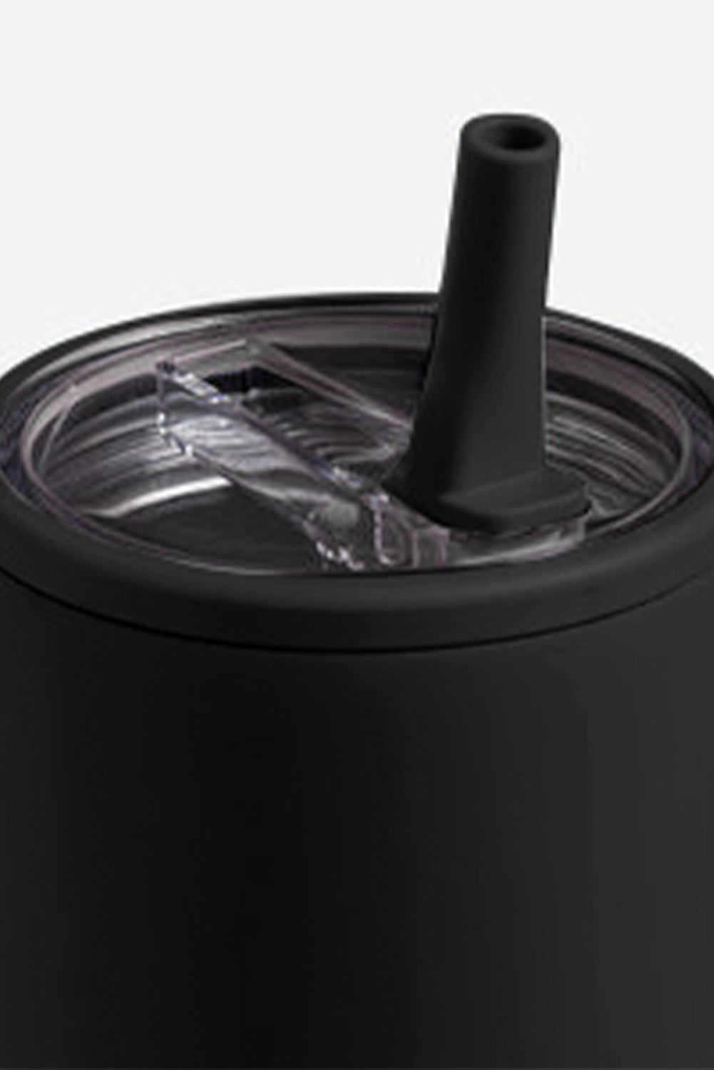 Black Frosted Stainless Handle Large Vacuum Cup with Straw 40oz