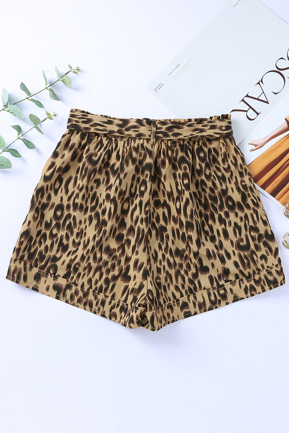 Animal Print Casual Shorts