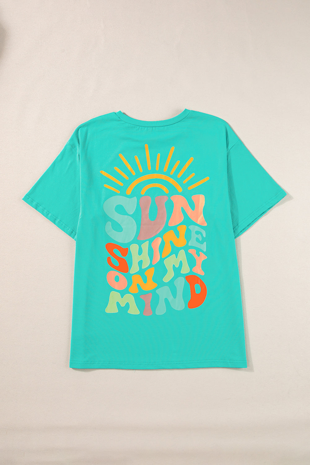 Mint Green SUNSHINE ON MY MIND Graphic Tee