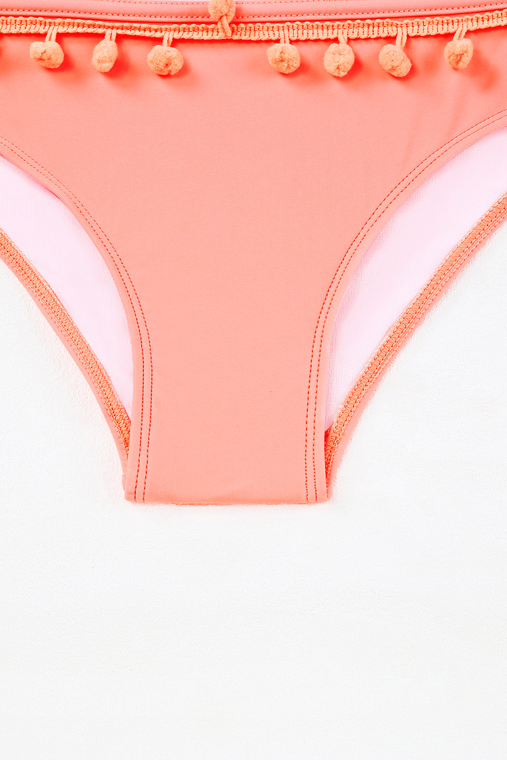 Pink Mesh Insert High waisted swimsuits