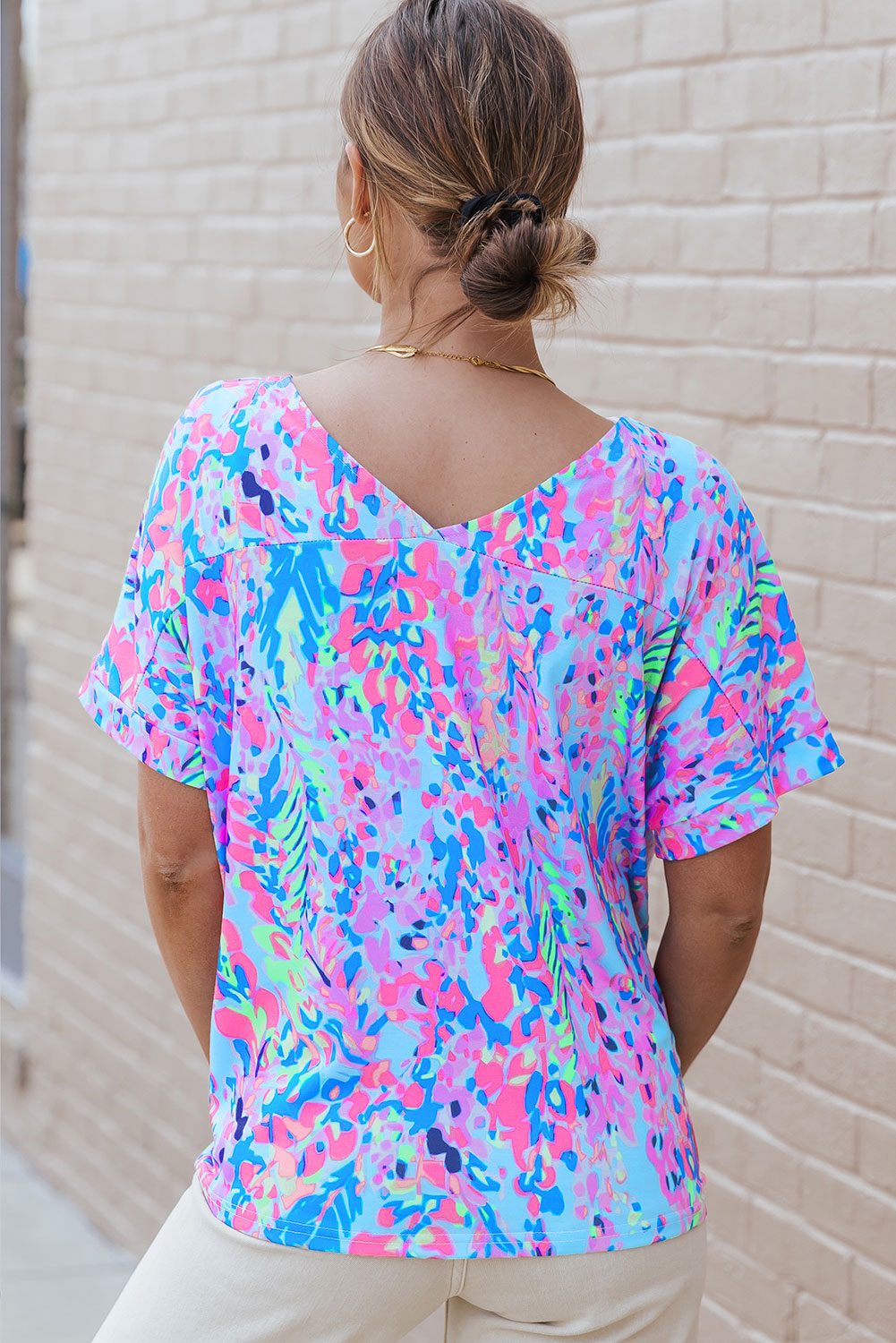 Loose Painted Floral Tee